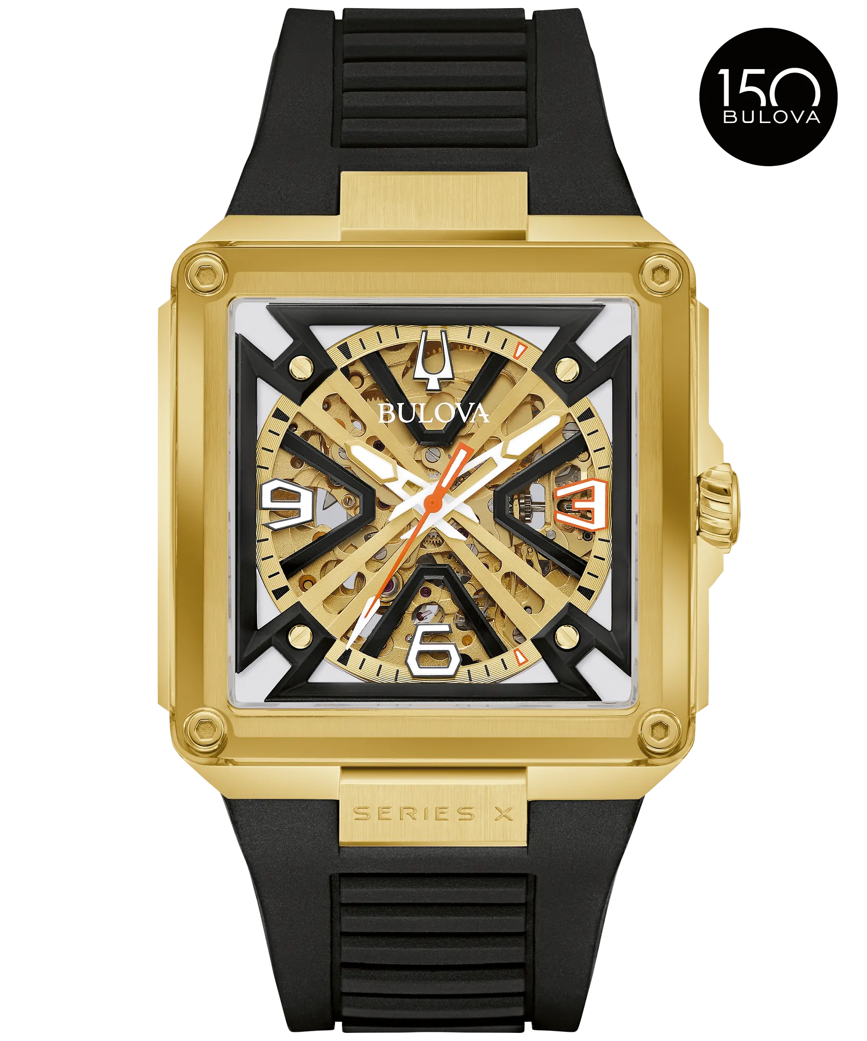 Gold-Tone Dial HNBR Rubber Series X² 97A195 | Bulova
